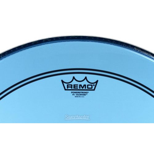  Remo Powerstroke P3 Colortone Blue Bass Drumhead - 22 inch