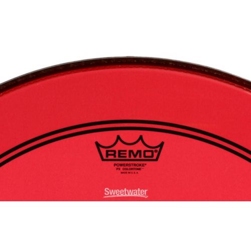  Remo Powerstroke P3 Colortone Red Bass Drumhead - 22 inch