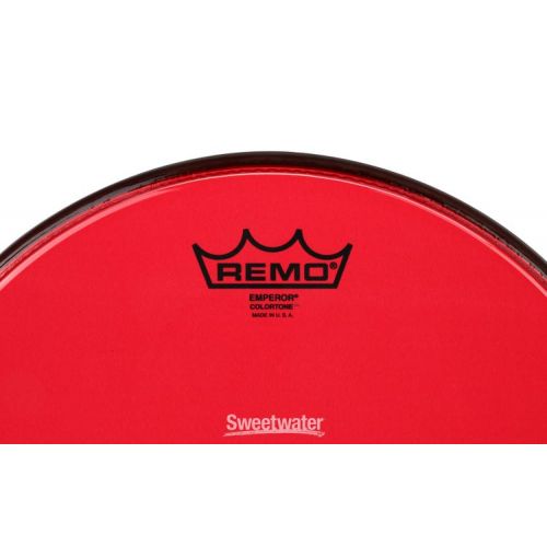  Remo Emperor Colortone Red Drumhead - 12 inch