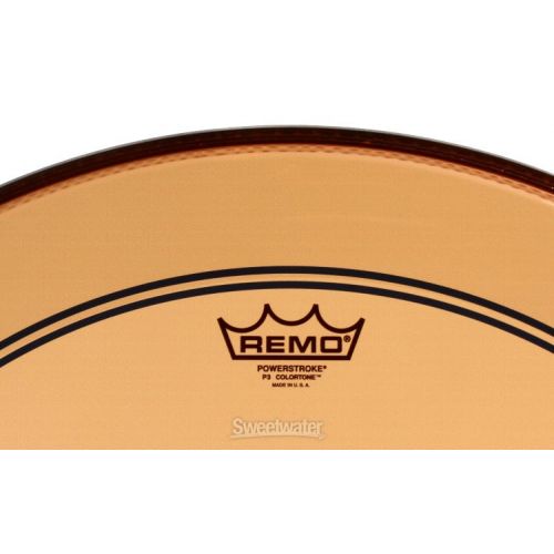  Remo Powerstroke P3 Colortone Orange Bass Drumhead - 24 inch