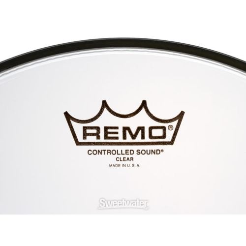  Remo Controlled Sound Clear Drumhead - 13 inch - with Black Dot Demo