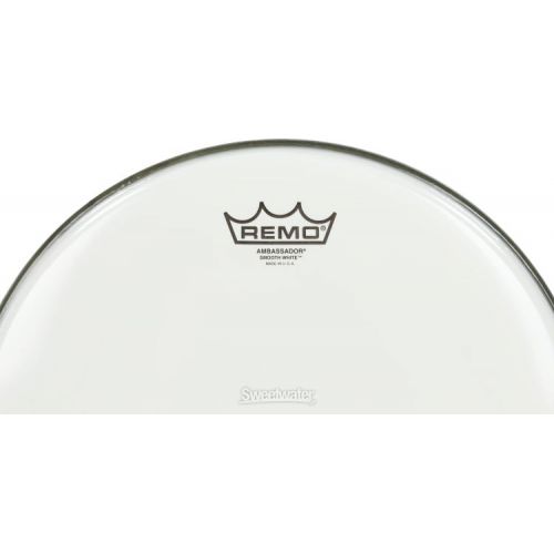  Remo Ambassador Smooth White Drumhead - 14-inch
