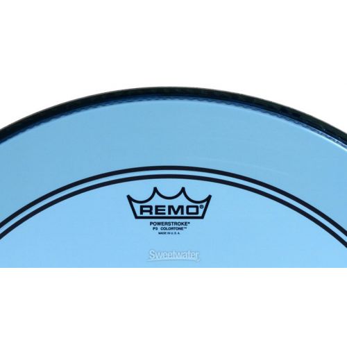  Remo Powerstroke P3 Colortone Blue Bass Drumhead - 20 inch