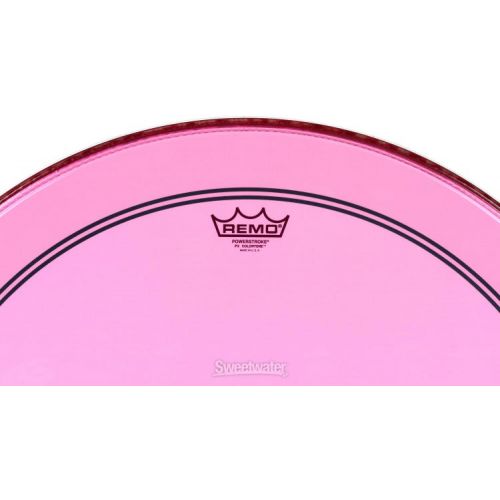  Remo Powerstroke P3 Colortone Pink Bass Drumhead - 26 inch