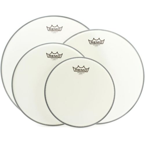  Remo Ambassador 5-piece Coated Tom Drumhead Bundle w/ Clear Powerstroke P3