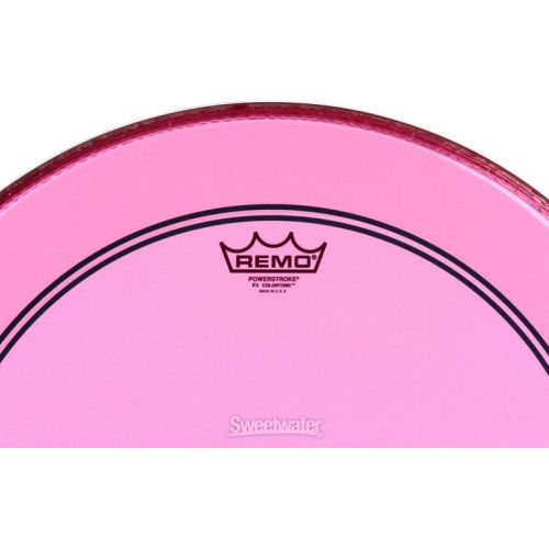  Remo Powerstroke P3 Colortone Pink Bass Drumhead - 20 inch