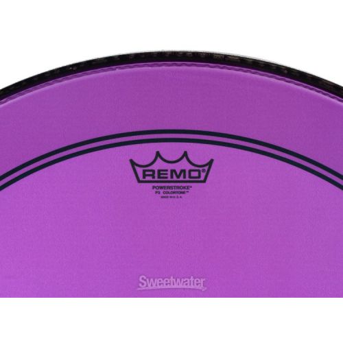  Remo Powerstroke P3 Colortone Purple Bass Drumhead - 24 inch