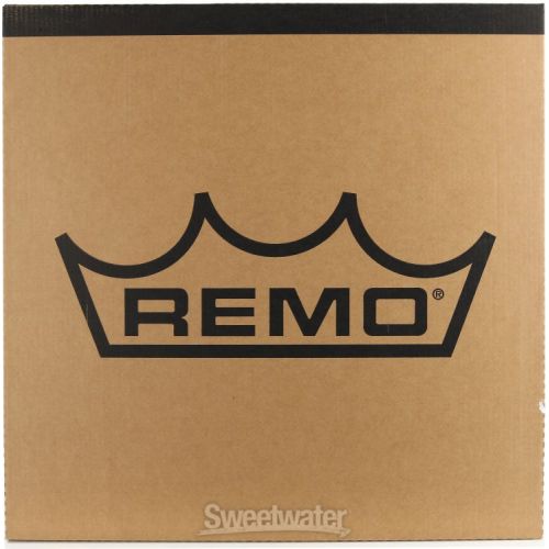  Remo Powerstroke P3 Ebony Bass Drumhead - 24-inch - with 5 inch Dynamo Installed Demo