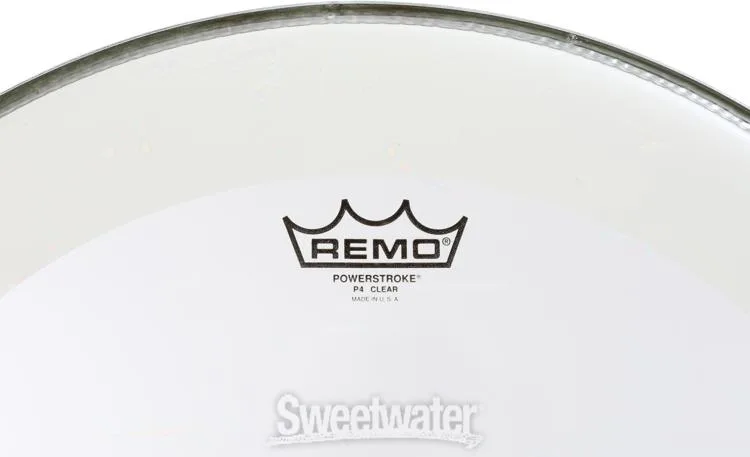  Remo Powerstroke P4 Clear Bass Drumhead - 20 inch - with Impact Patch Demo