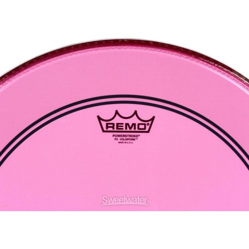  Remo Powerstroke P3 Colortone Pink Bass Drumhead - 18 inch