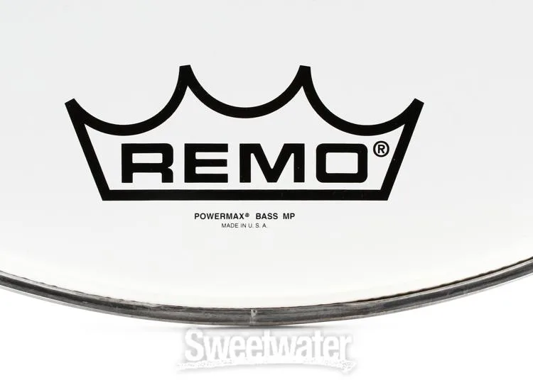  Remo PM1026MP Powermax Ultra White Crimplock Bass Drumhead - 26-inch Demo