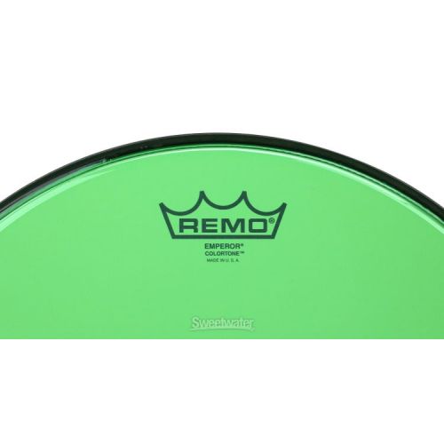  Remo Emperor Colortone Green Drumhead - 14 inch