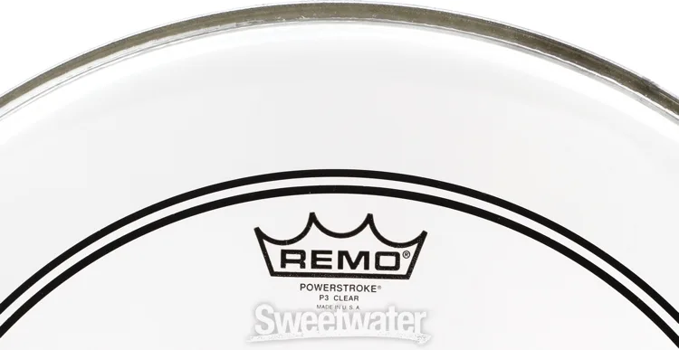  Remo Powerstroke P3 Clear Bass Drumhead - 18 inch with 2.5 inch Impact Pad Demo