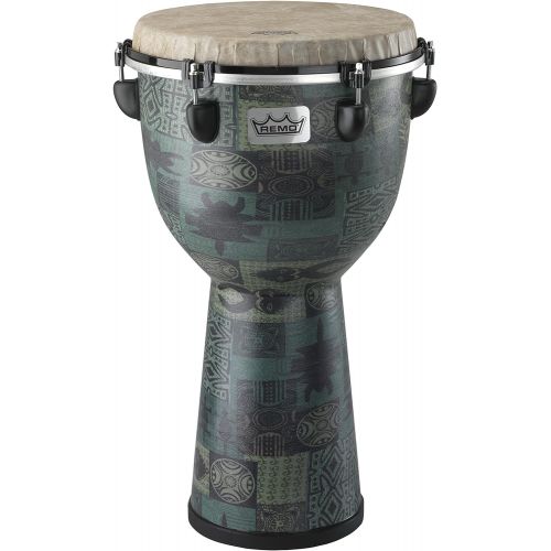  [아마존베스트]Remo DJ-6112-32 Apex Djembe Drum - Green Kinte, 12