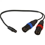Remote Audio Sound Devices 442 Y Output Cable with TA3-Female to Two 3-pin XLR Male Connectors