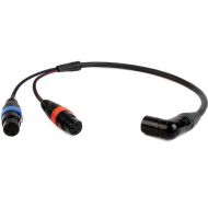 Remote Audio CAXSTEX5MR Dual 3-Pin XLR-F to 5-Pin Angled XLR-M Stereo Cable (24