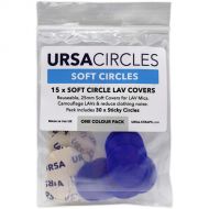 Remote Audio URSA Soft Circles Lavalier Mic Cover (15-Pack, Chroma Blue)