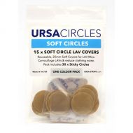 Remote Audio URSA Soft Circles Lavalier Mic Cover (15-Pack, Beige)