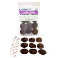 Remote Audio URSA Plush Circles with 30 Stickies (9-Pack, Brown)