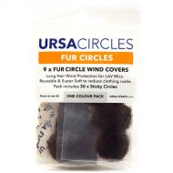 Remote Audio URSA Fur Circles Wind Covers (9-Pack, Brown)