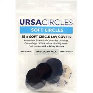 Remote Audio URSA Soft Circles Lavalier Mic Cover (15-Pack, Black)