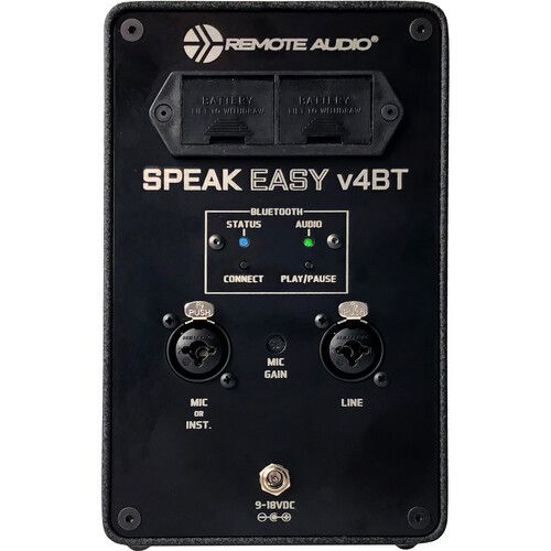  Remote Audio Speakeasy v4BT Self-Contained Battery-Powered Speaker System with Bluetooth