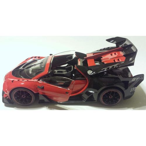  Super Car Red Bugatti | Battery Operated Remote Control Car | Working Doors, Trunk and Lights 112 Scale RC