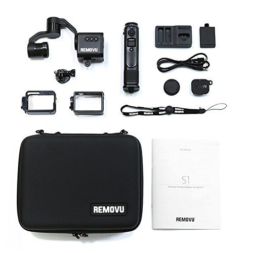  Removu REMOVU S1 3-Axis Gimbal with Wireless Remote Control for GoPro HERO7, HERO6, HERO5 Black, HERO5 Session, Session, HERO4, HERO3+ and 3