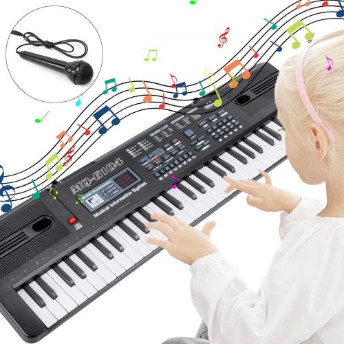  [아마존 핫딜] RenFox Piano Keyboard 61-Key Portable Keyboard Piano with Microphone&USB Cable Toy for Kids Boys Girls