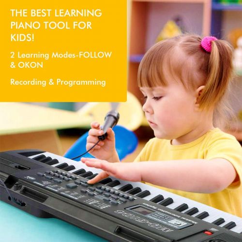  [아마존 핫딜] RenFox Piano Keyboard 61-Key Portable Keyboard Piano with Microphone&USB Cable Toy for Kids Boys Girls