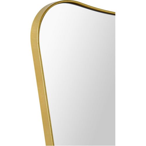 Renwil Inc MT1697 Tufa - 28 Rectangular Small Mirror, Gold Powder Coated Finish
