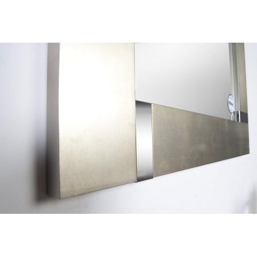  Ren-Wil Capiz Wall Mirror, Silver