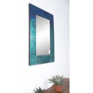 Ren-Wil Catarina Wall Mirror, 23 by 31-Inch, Aqua