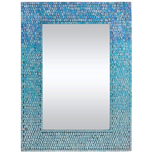  Ren-Wil Catarina Wall Mirror, 23 by 31-Inch, Aqua