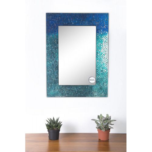  Ren-Wil Catarina Wall Mirror, 23 by 31-Inch, Aqua