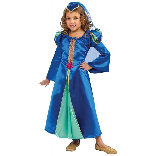  Renaissance Princess Costume, Blue, Small