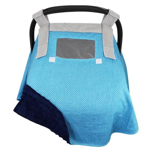  Rench Babies Car Seat Canopy Cover w/ Window, Luxuriously Soft, Well Made, Wind Resistant, Best Baby Shower...