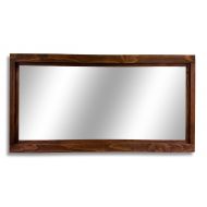 Renewed Decor & Storage Farmhouse Large Framed Mirror Available in 5 Sizes and 20 Stain Colors: Shown in Special Walnut - Decor Entryway - Mirror for Desk - Mirror for Wall - Mirror Over Double Sink Vanit