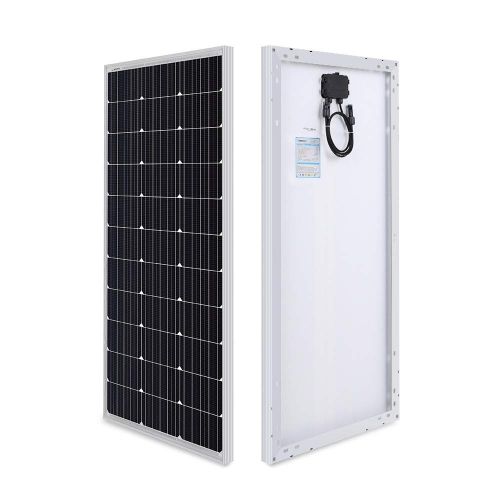  Renogy 100 Watts 12 Volts Monocrystalline Solar Panel Bundle Kit with 30A Negative ground Charge Controller+9in MC4 Adaptor Kit