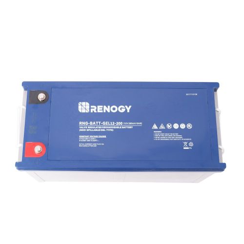  Renogy 12V 100Ah Rechargeable Deep Cycle Pure Gel Battery