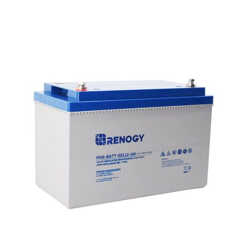  Renogy 12V 100Ah Rechargeable Deep Cycle Pure Gel Battery