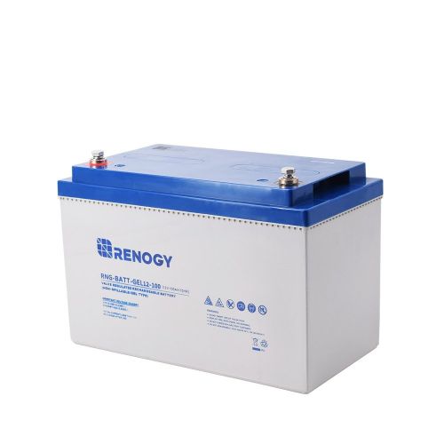  Renogy 12V 100Ah Rechargeable Deep Cycle Pure Gel Battery