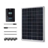 Renogy 100 Watts 12 Volts Polycrystalline Solar Starter Kit w 100w solar panel,30A Charge Controller, 8ft 10AWG Tray Cables,Solar Adaptor Kit