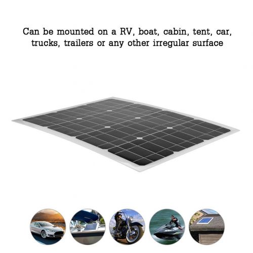  Renogy Zerone Portable Solar Panel, 30W Flexible High-Efficiency 2V Solar Panel Outdoor for RV, Boat, Cabin, Tent, Car, Trucks, Trailers