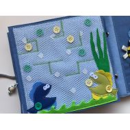 Renufaktura Quiet book PAGE maze, busy book, activity book, sensory toy for kids, girls, boys