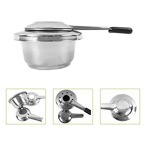  [아마존베스트]Renwu Fondue Burner Stainless Steel Paste Burner for Fondue Alcohol Stove Burner Pot Burner Mini Chocolate Cheese Fondue Set for UFO Shaped Oven Core with Adjustable Size