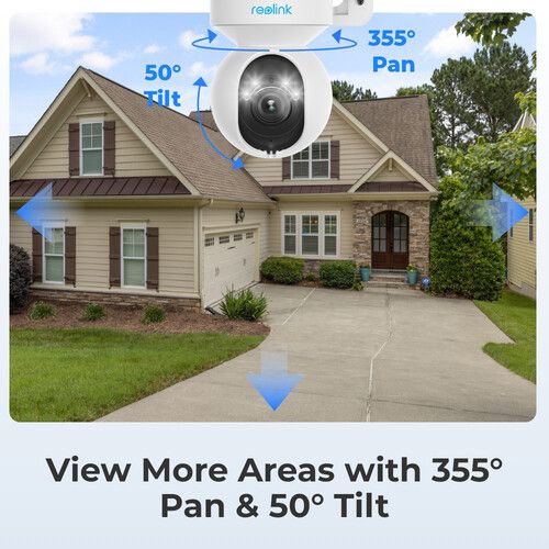  Reolink T1 5MP Outdoor Wi-Fi PTZ Network Camera with Night Vision & Spotlights