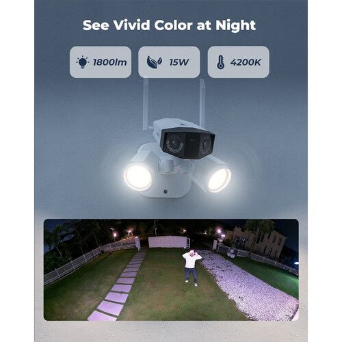  Reolink Duo Floodlight Wi-Fi 8MP Outdoor Dual-Lens Bullet Camera with Night Vision