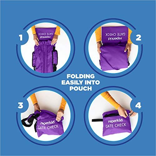  [아마존베스트]Reperkid Car Seat Travel Bag Backpack for Gate Check Bag  Waterproof - 600D Nylon Fabric W/Adjustable...