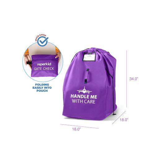  [아마존베스트]Reperkid Car Seat Travel Bag Backpack for Gate Check Bag  Waterproof - 600D Nylon Fabric W/Adjustable...